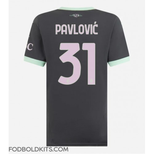 AC Milan Strahinja Pavlovic #31 Tredjetrøje Dame 2024-25 Kortærmet